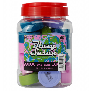 Blazy Susan 45mm Silicone Dab Jar - Jar (Display of 24) [BSDAB24]